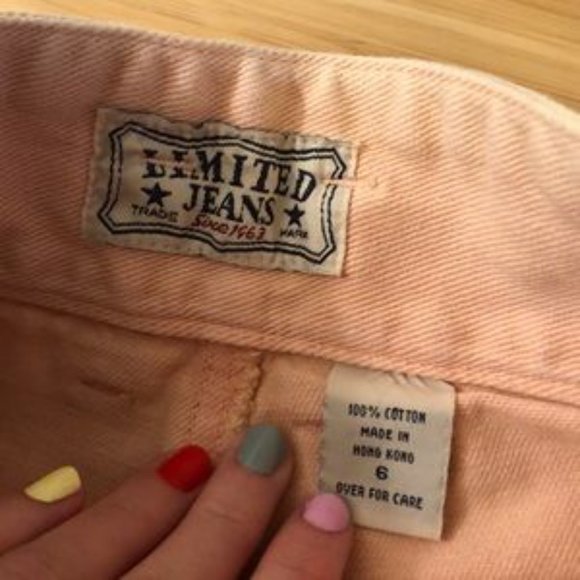 Vintage Distressed Pink Denim Shorts - Picture 4 of 6